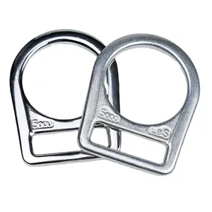 ovalone Carabiner-Clip Beton D-Ring Anker Großhandel Sicherheitssattel langlebig Metall geschmiedet weiß Zink D-Ring Schnalle Sicherheitssattel Bandzubehör