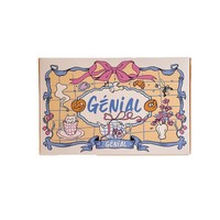 Boîte à pâtisserie personnalisée biodégradable de qualité alimentaire avec impression délicate, boîte à biscuits en carton avec poignée pour coffrets cadeaux