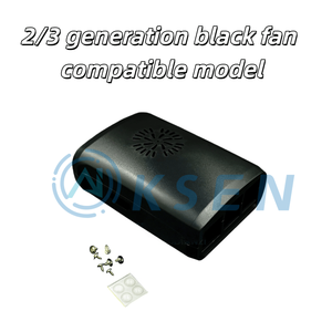 תואם ל-<span class=keywords><strong>Raspberry</strong></span> <span class=keywords><strong>Pi</strong></span> דור שני <span class=keywords><strong>B</strong></span>/דור שלישי מעטפת, שחור ולבן שקוף תלת-צבעוני - Product Image 3