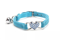 Collier et laisse pour chien en promotion – Ensemble respirant, réglable, en PU souple avec décoration foulard – Harnais pour animaux de compagnie