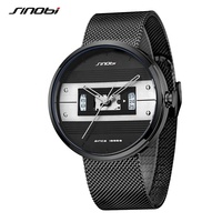 SINOBI Montre personnalisée Design S9825G Nouveau Milano Reloj Para Hombre Japon Mouvement Poignet Reloj Montre analogique masculine