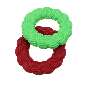 Juguetes para molares, anillo masticable de caucho natural para limpieza de dientes para todos los perros - Product Image 5
