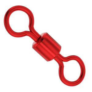 Figure Eight Ring Swivel Snap Hook Aluminum Alloy Fishing Tackle Connector Bulk Wholesale Large Medium <b>Small</b> Size - Product Image 2