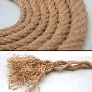 Corda de juta de cânhamo 100% natural para venda, usada em embalagens de agricultura e cordão de decoração DIY