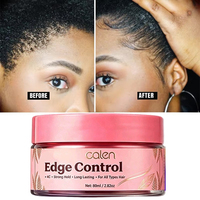 Cire coiffante pour bords à marque privée, tenue forte, non grasse, gel coiffant longue durée pour cheveux 4C