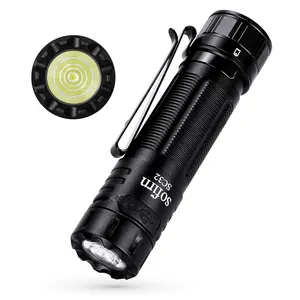 Super Bright 2000lm IPX8 Waterproof EDC Torch with Reverse polarity protection USB C Rechargeable LED Flashlight