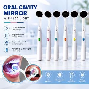 Disposable <b>Plastic</b> Dental Mouth <b>Mirror</b> Individually Packed Oral Examination <b>Mirror</b> Colorful Dental Consumable - Product Image 5