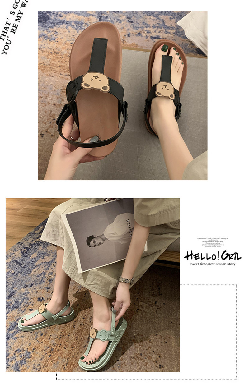 Women Sandals 2022 Luxury Designer Bea Flat Casual Sandals Slippers Girls