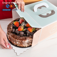 2025 nouveau Design en gros boîte de papier personnalisée boîte-cadeau de qualité alimentaire gâteau boulangerie Snack Cookie boîte d'emballage
