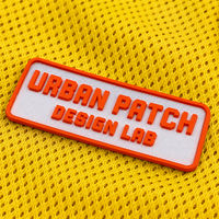 Étiquette de vêtement sérigraphiée, patch thermocollant en silicone gaufré personnalisé, logo de marque pour chemises et maillots de basketball