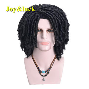 Perruque tube incurvée pour hommes bon marché petit rouleau creux assurance qualité tendance perruques Dreadlock couverture de tête de perruque tresse sale - Product Image 5