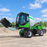 Promotion : Camion malaxeur à béton 4x4 auto-chargeur 0,6-6,5 m³ multifonctionnel mobile