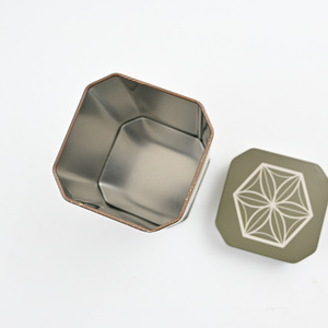 Lata de Té Metálica Hexagonal, Envase Decorativo de Hojalata, Empaque Personalizado Impreso para Almacenamiento de Té - Product Image 5