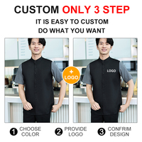 Logo personnalisé Restaurant Bar uniforme barman workwear workwear serveuse uniforme Restaurant serveuse shirt