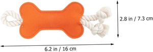 Jouets pour chiens en corde de coton en forme d'os, écologiques, interactifs, durables, vente en gros - Product Image 5