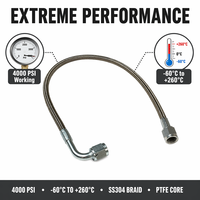 Kit de conduites d'alimentation et de retour d'huile turbo tressées en acier inoxydable HAOFA, épaisseur 1,4 mm, en PTFE, raccords AN8 AN10 AN12