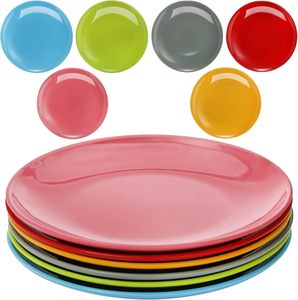 Plato Giratorio de Melamina Colorido para Aperitivos, Plato Redondo de Plástico para Sushi, Bandeja Giratoria para Servir Sushi, Vajilla - Product Image 1
