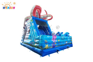 윈선 해적선 에어바운스 성 미끄럼틀 및 장애물 코스 포함 - 어린이 야외 워터파크 에어바운스 장난감 - Product Image 5