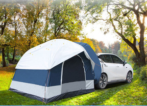 Bâche de voiture pliante personnalisée OEM ODM tente une chambre à coucher poteaux en fibre de verre 2000mm étanche abri de Camping en plein air pour 3-4 personnes - Product Image 5