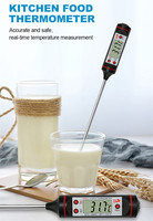 Termometer digital untuk memasak daging, pengukur suhu dapur makanan elektronik rumah tangga