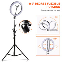Vente en gros pas cher et de bonne qualité 26cm 10 pouces Selfie Dimmable Led Ring Light Trépied pour la diffusion en direct