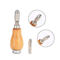 Outils de bijouterie Orfèvre Outils de fabrication de bijouterie Bouton en bois ChunkMandrel Millgrain Outils Étau à main avec manche en bois
