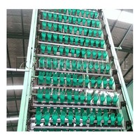 Machine de fabrication de gants JUBAO à une seule rangée avec revêtement PVC, capacité de 1300 paires/heure, certifiée CE, 380V, garantie 1 an