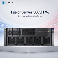 Serveur de base de données XFusion FusionServer 5885H V6 4U pour montage en rack d'entreprise, 4 sockets Intel Xeon, 48 DIMM DDR4, 4 alimentations redondantes