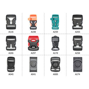 Colores personalizados Logo Pom reciclado negro ajustable correa de liberación rápida correa lateral hebilla de plástico - Product Image 3