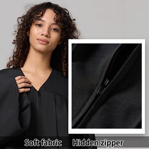 Vestido de graduación mate unisex para escuela secundaria, túnicas de coro para iglesia, disfraz de juez, 12 colores - Product Image 3