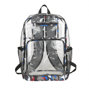 Tùy chỉnh chất lượng cao bền sân vận động lớn được phê duyệt trong suốt rõ ràng PVC sinh viên Ba lô túi đi học cho buổi hòa nhạc tổ chức sự kiện - Product Image 3