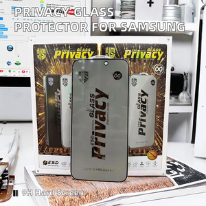 三星S25 S24 A56钢化玻璃9h防静电刮擦保护膜超薄防间谍隐私屏幕保护器 - Product Image 2