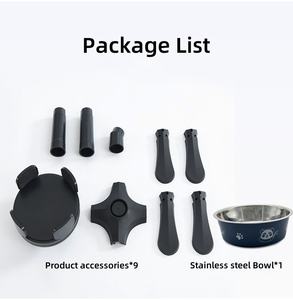 Bols pour chiens directs d'usine support de bol pour animaux de compagnie réglable surélevé bol pour chien surélevé avec 3 hauteurs et support d'alimentation à réglage incliné - Product Image 6