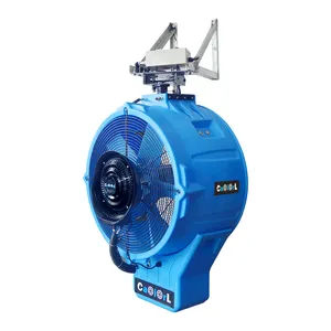 Ventilatore a parete di raffreddamento del rimorchio del cielo industriale da 26 pollici ventilatore portatile del dispositivo di raffreddamento dell'aria evaporativo portatile con nebbia