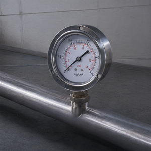 Manómetro Axial de Acero Inoxidable de 75 mm, Resistente a Impactos y Lleno de Aceite, para Medición Industrial - Product Image 2