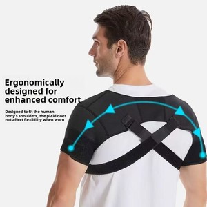 Manchon de compression pour épaule et bras, support sportif, sangle de protection, pour hommes et femmes, ceinture anti-délocation professionnelle, basketball, souple - Product Image 4