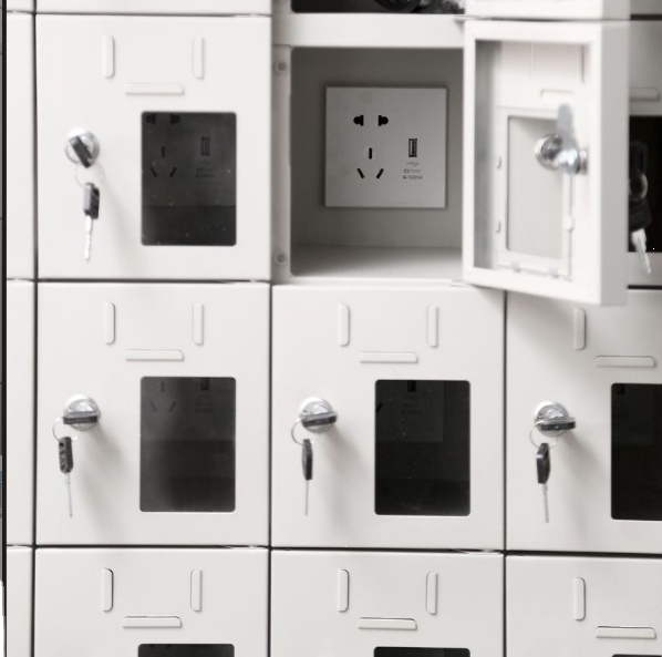 High Quality Multiple Cell Phone Charging Station with Locker Payment