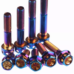 Vente chaude Boulon En Titane Brûlé Moto Modifié <span class=keywords><strong>Vis</strong></span> À Bride <span class=keywords><strong>Creuse</strong></span> M6 <span class=keywords><strong>Vis</strong></span> <span class=keywords><strong>Hexagonale</strong></span> En Acier Inoxydable - Product Image 6