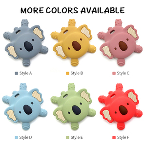 Venta al por mayor de productos de juguete de silicona para bebés de grado alimenticio de silicona masticar juguetes de dentición para bebés de animales mordedores para bebés Bpa libre de estilo de dibujos animados <span class=keywords><strong>Set</strong></span> - Product Image 3