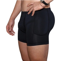 Sous-vêtements sexy pour hommes, sous-vêtements releveurs de fesses, sous-vêtements de contrôle du ventre, caleçons rembourrés avec 4 coussinets amovibles