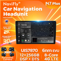 Autoradio Android Navifly M7 Plus 3D, dernier modèle, pour écran universel de 9,5 pouces et 10,36 pouces, CarPlay automatique, Bluetooth, vidéo de voiture, écran QLED 2K, commande vocale