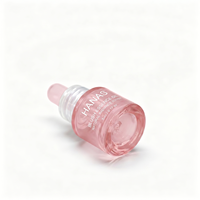 Flacon compte-gouttes en verre de 5 ml avec bouchon transparent, couleur personnalisée pour ampoule, sérum, huile essentielle, soins de la peau, emballage OEM, étiquette privée