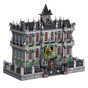7537 piezas MOC Lunatic Asylum Street modelos decoración avanzada Panlos 613002 juegos de bloques de construcción juguetes con luz - Product Image 2