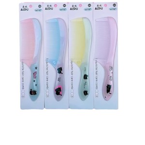 AISHU Hair Care <b>Comb</b> Large Mixed Colors With Cat Design For Daily Use - Product Image 5