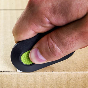 Min pisau saku jepret, kotak pemotong paket pembuka huruf, pisau sentuh dengan lubang gantungan kunci - Product Image 3