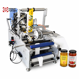 Yarı Otomatik Masaüstü Yuvarlak Şişe Etiketleme Makinesi, Cam Plastik Kavanoz ve Kutu için Tarih Kodlayıcı Yazıcılı Etiketleyici - Product Image 1