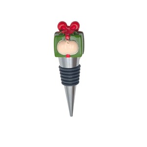 Christmas Wine Stoppers Plastic Bottle Seals With Santa Snowman Design For Holiday Gift Decoration - Product Image 2