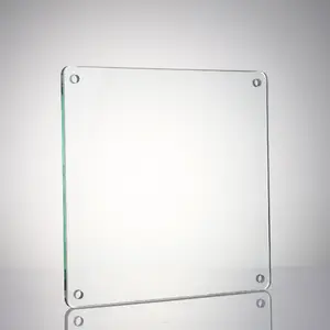 Factory Sale Kunden spezifische Form Touch Dekorative Glas abdeckung Loch Bohren Glasscheibe Soda-Kalk gehärtete Glasscheibe mit Löchern