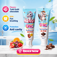Dentifrice gros Tutti-Frutti chocolat fluorure blanchit les dents dentifrice pour enfant