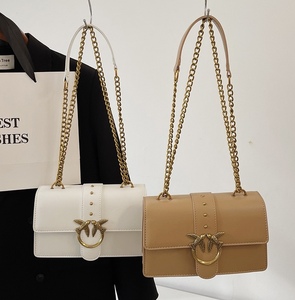 Bolso Bandolera Pequeño <span class=keywords><strong>de</strong></span> PU <span class=keywords><strong>de</strong></span> Alta Calidad para Mujer, Bolso <span class=keywords><strong>de</strong></span> Mano con Cadena, Estilo Moderno, con Cierre, para Uso Diario en Todas las Temporadas - Product Image 4